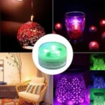 6τμχ Μίνι Αδιάβροχα - Υποβρύχια Φωτάκια LED Πολύχρωμα με Μπαταρίες AT47929