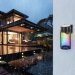 Επιτοίχιο LED Ηλιακό Φωτιστικό με RGB Φωτισμό & Προστασία IP44 Aigostar