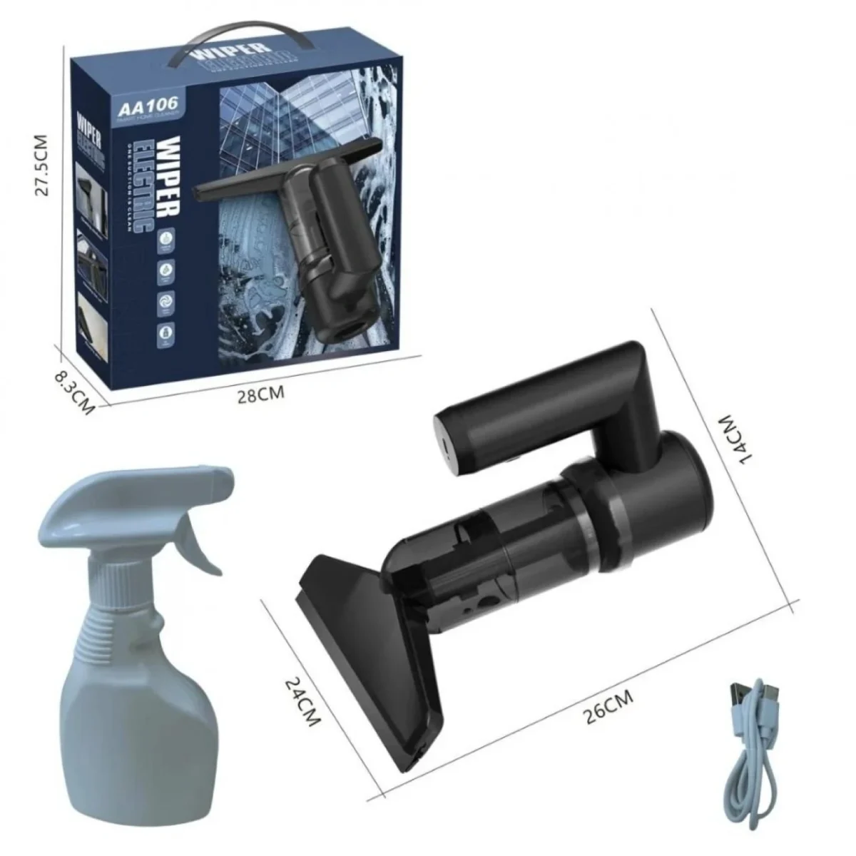 Επαναφορτιζόμενη Συσκευή Καθαρισμού Γυάλινων Επιφανειών 7.4V 2000mAh AA106
