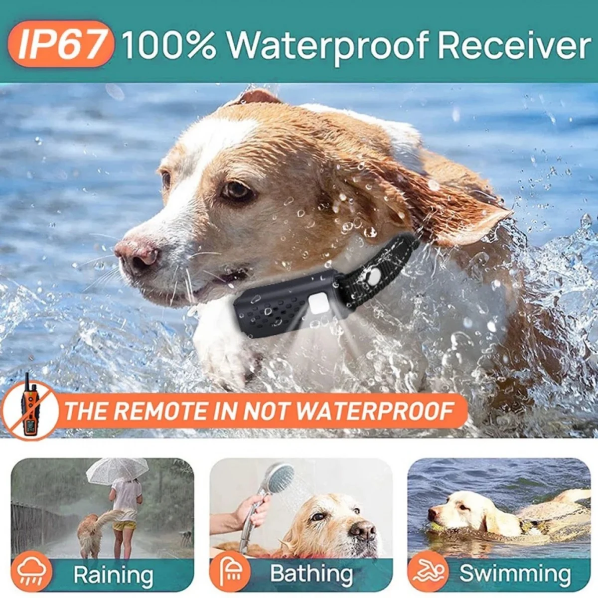 Ηλεκτρονικό Κολάρο Εκπαίδευσης Σκύλων με Τηλεχειριστήριο για 2 Σκύλους – Εμβέλεια 1000μ