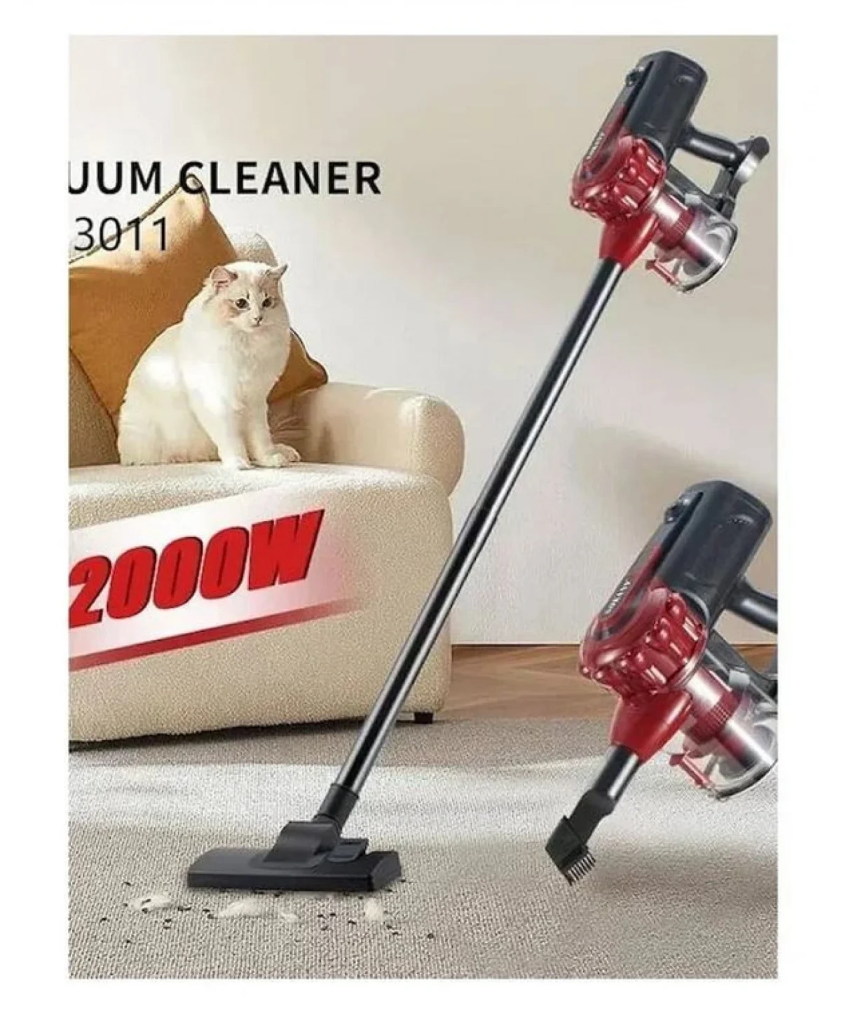 2000W Ηλεκτρική Σκούπα Sokany SK-13011 2000W - Vacuum Cleaner Κόκκινο