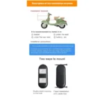 Ασύρματο Σύστημα Συναγερμού για Ποδήλατο με Αισθητήρα Κραδασμών & Τηλεχειριστήριο ZDFD200E