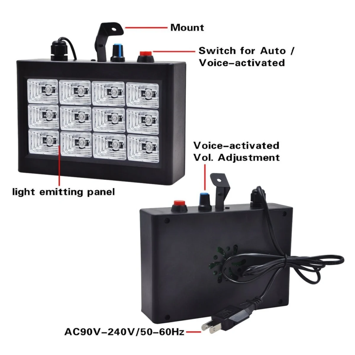 Φωτορυθμικό RGB Strobe Party Light 204-18226-6