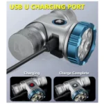 Επαναφορτιζόμενος Φακός Κεφαλής Super Bright με 8 Λειτουργίες Φωτισμού YM-T755