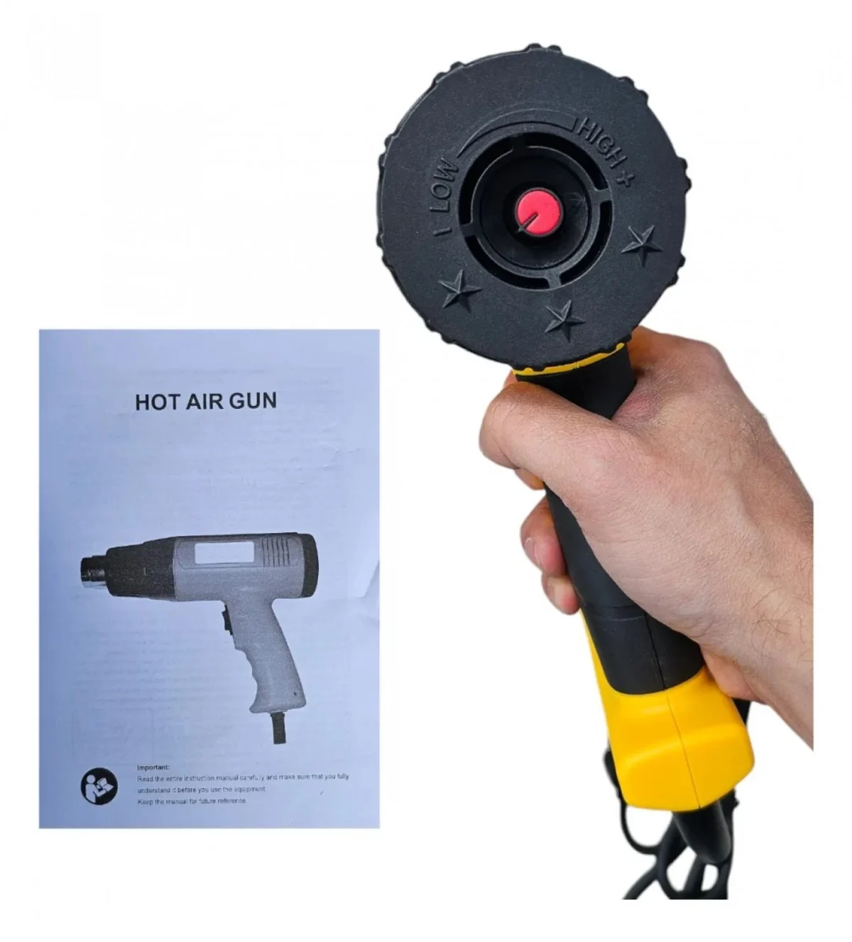 Πιστόλι Θερμού Αέρα Meineng 746 – 1600W Με Ρυθμιζόμενη Θερμοκρασία