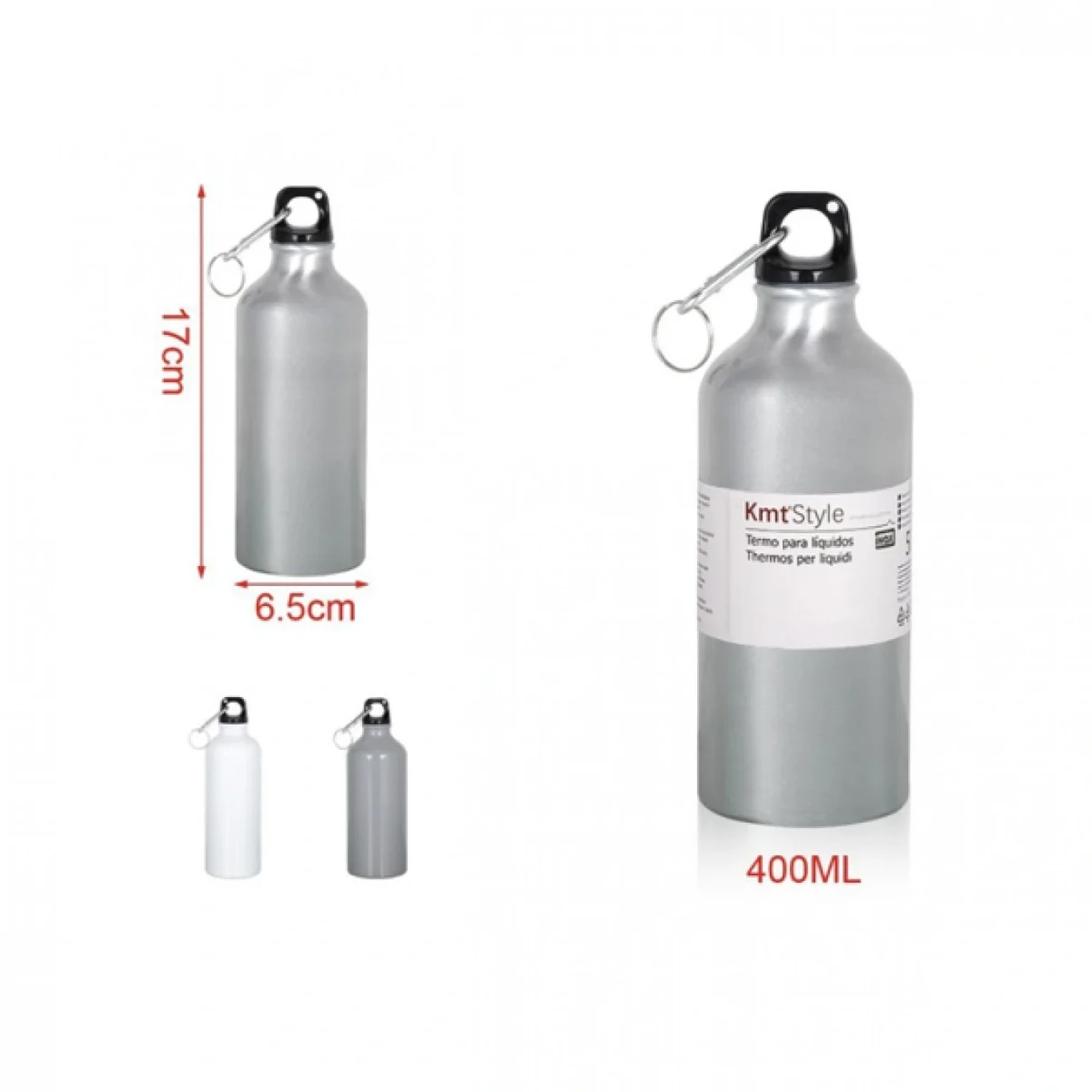 400ml Ανοξείδωτο Αθλητικό Μπουκάλι Θερμός 17x6.5cm