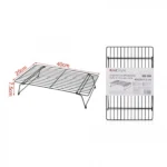 40×25cm Μεταλλική Αναδιπλούμενη Σχάρα Κρυώματος & Ψησίματος - Μαύρη