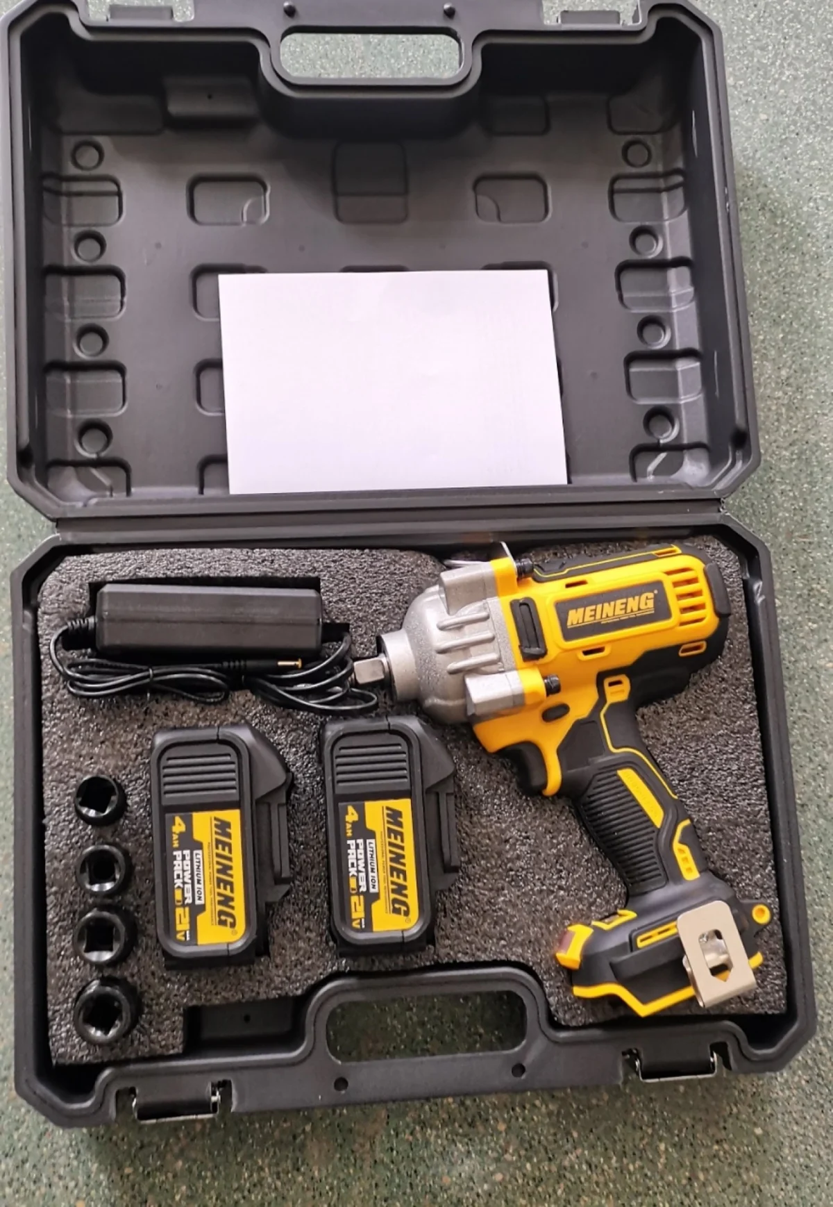 Επαναφορτιζόμενο Κρουστικό Κλειδί 21V 580Nm Brushless Meineng 8500 με 2 Μπαταρίες