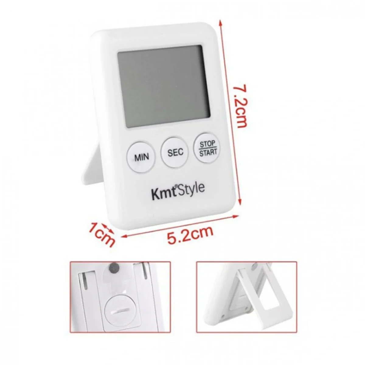 7.20x5.20cm Χρονόμετρο με Μεγάλη Οθόνη & Αντίστροφη Μέτρηση - Countdown Timer