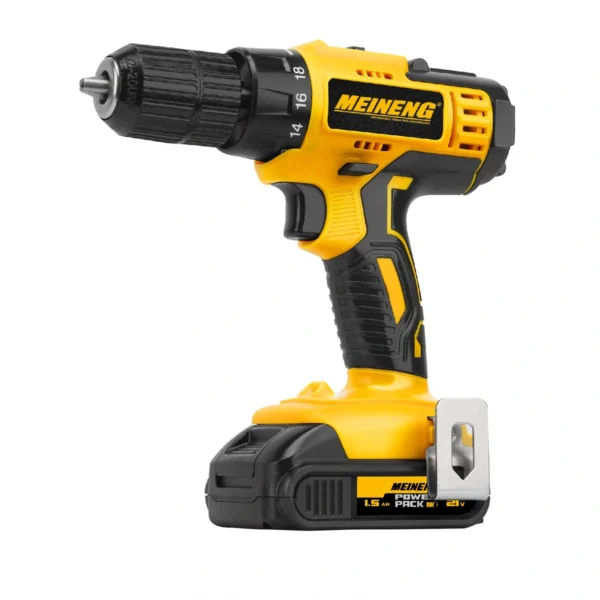 Επαναφορτιζόμενο Δράπανο 21V 1500mAh 13mm Με Βαλιτσάκι Meineng 24VD