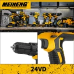 Επαναφορτιζόμενο Δράπανο 21V 1500mAh 13mm Με Βαλιτσάκι Meineng 24VD