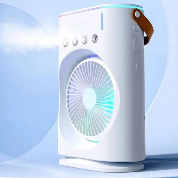 Φορητό USB Κλιματιστικό με Υδρονέφωση & Φωτισμό RGB - Λευκό Arrango
