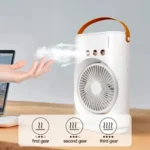 Φορητό USB Κλιματιστικό με Υδρονέφωση & Φωτισμό RGB - Λευκό Arrango