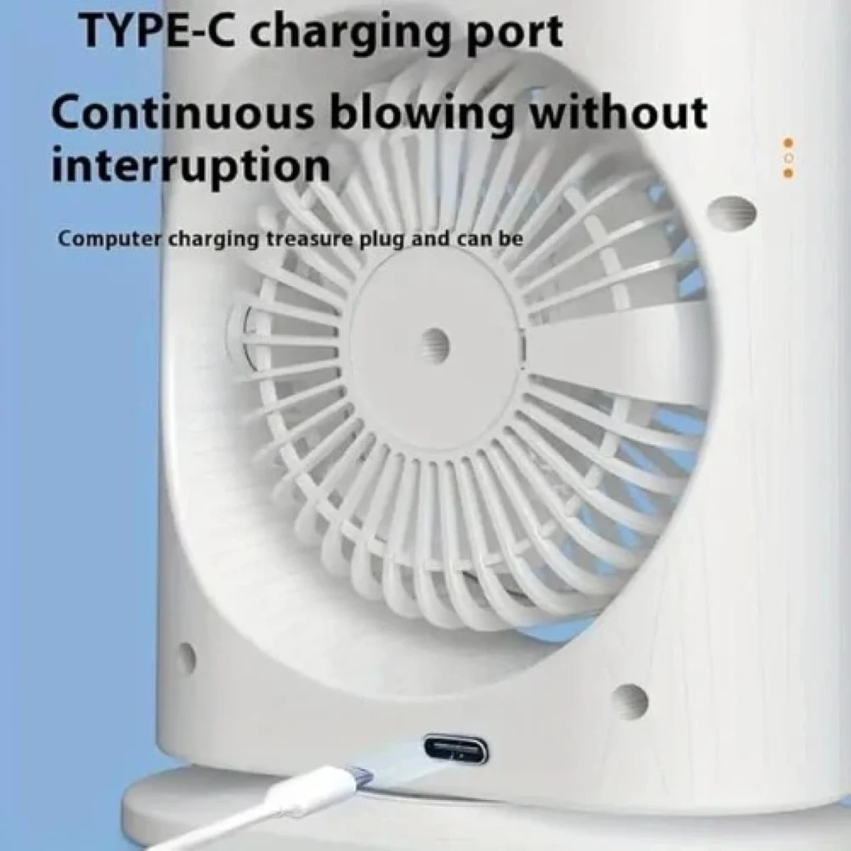 Φορητό USB Κλιματιστικό με Υδρονέφωση & Φωτισμό RGB - Λευκό Arrango