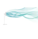 950x350mm - Ανεμιστήρας Ορθοστάτης Δαπέδου 220V Λευκός