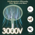 Πτυσσόμενη Ηλεκτρική Ρακέτα Κουνουπιών με UV Λάμπα & USB Φόρτιση - Arrango