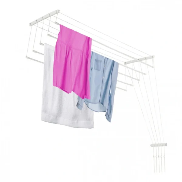 Πτυσσόμενο Στεγνωτήριο Ρούχων - Απλώστρα Οροφής με 5 Ράβδους 180cm με Χωρητικότητα έως 10kg