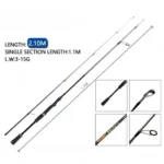 210cm Καλάμι Ψαρέματος Spinning (3-15g) – Ελαφρύ & Ακριβές 38214