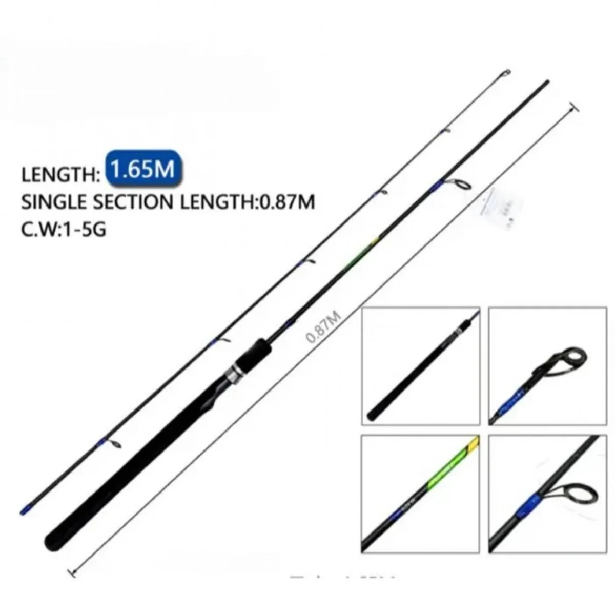 165cm Καλάμι Ψαρέματος Spinning (1-5g) – Ελαφρύ & Ακριβές 38207