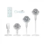 Πτυσσόμενος Επαναφορτιζόμενος Ανεμιστήρας Ορθοστάτης με Τηλεχειριστήριο & 5 Ταχύτητες 10W - Arrango