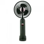 Μίνι Φορητός Επαναφορτιζόμενος Ανεμιστήρας με Bάση Κινητού - Μαύρος