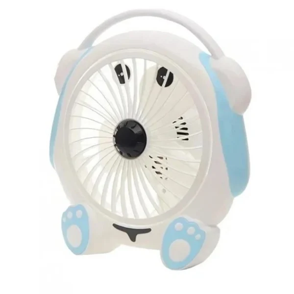 29x27cm Επαναφορτιζόμενος Μίνι Ανεμιστήρας σε Σχήμα Αρκουδάκι