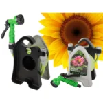 10 m Λάστιχο Ποτίσματος Κήπου με Πιστόλι & Βάση Στήριξης – 7 Μοτίβα Ψεκασμού, Ταχεία Σύνδεση 1/2”