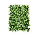 60x40cm Τεχνητή Φυλλωσιά Πρασινάδα με Λευκά Λουλουδάκια