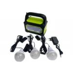 30W Ηλιακό Σύστημα Φωτισμού με Φακό, Φορτιστή, 3 Λάμπες & Φωτισμό Χώρου – GDPLUS GD-8073