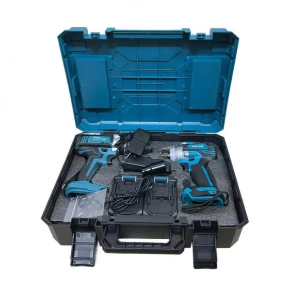 Σετ Παλμικό Δραπανοκατσάβιδο & Μπουλονόκλειδο με 2 Μπαταρίες 2000mAh και Θήκη Μεταφοράς