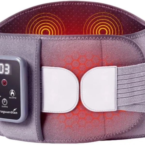 Ρυθμιζόμενη Ζώνη Θέρμανσης Μασάζ 3 Ταχυτήτων Γκρι