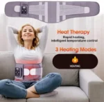 Ρυθμιζόμενη Ζώνη Θέρμανσης Μασάζ 3 Ταχυτήτων Γκρι