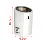 Διακοσμητικό Άκρο - Μπούκα Εξάτμισης Inox 63mmx105mm για Αυτοκίνητα 1.5L-1.8L