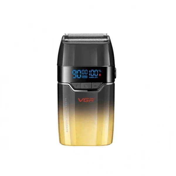 Επαναφορτιζόμενη Ξυριστική Μηχανή Αδιάβροχη με Οθόνη LED VGR V-308