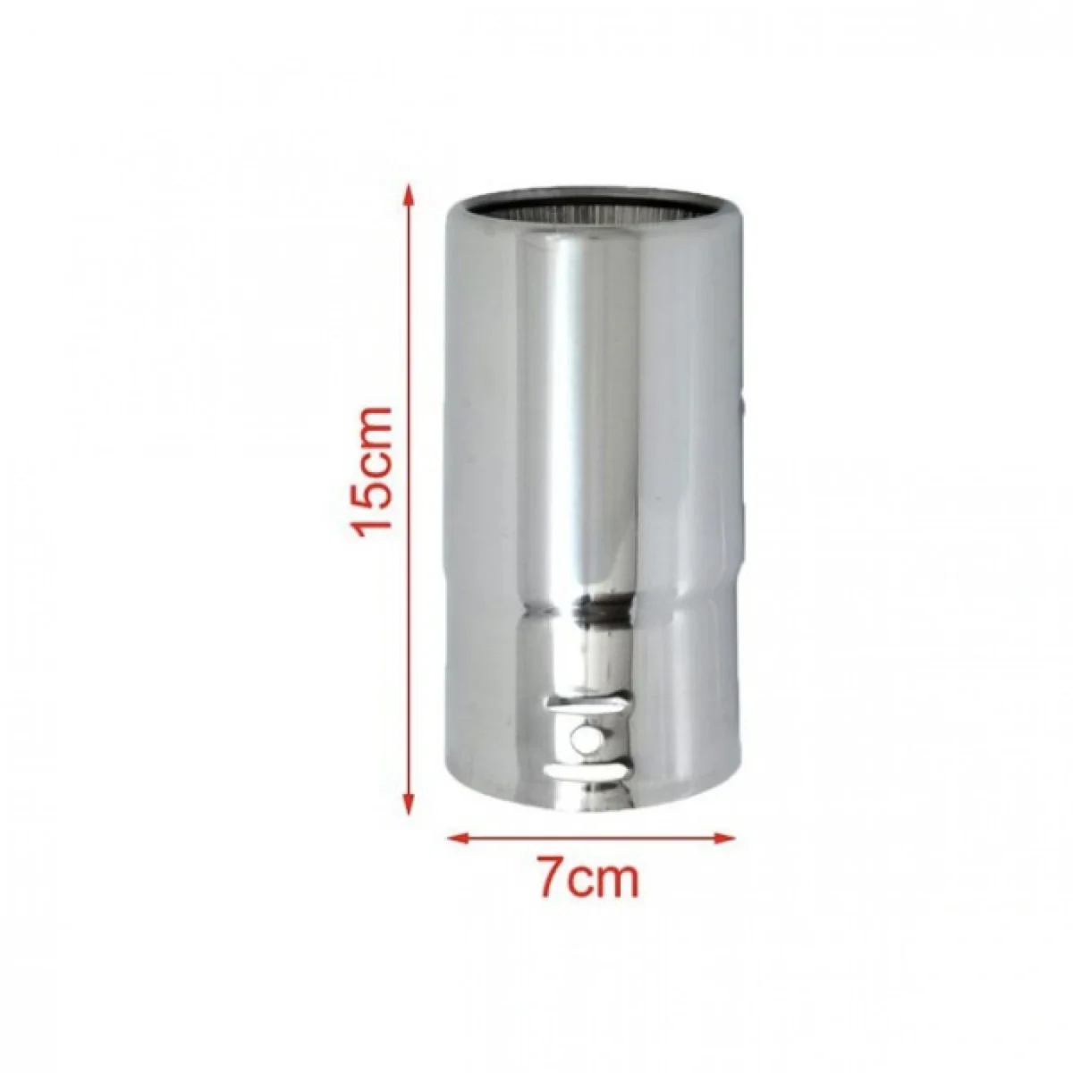 Διακοσμητικό Άκρο - Μπούκα Εξάτμισης Inox 70mmx150mm για Αυτοκίνητα 1.8L-2.2L