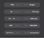 Επαναφορτιζόμενη Ξυριστική Μηχανή Αδιάβροχη με Οθόνη LED VGR V-308