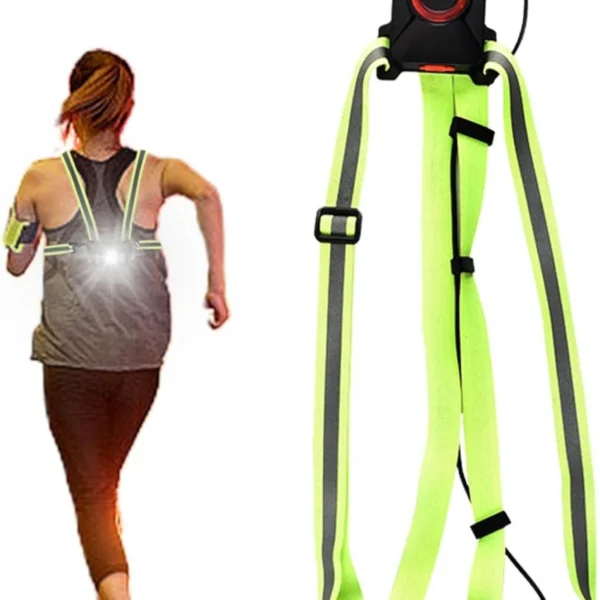 Γιλέκο για Τρέξιμο, Ποδηλασία, Αθλητισμό με Φως Led και Επαναφορτριζόμενη Μπαταρία