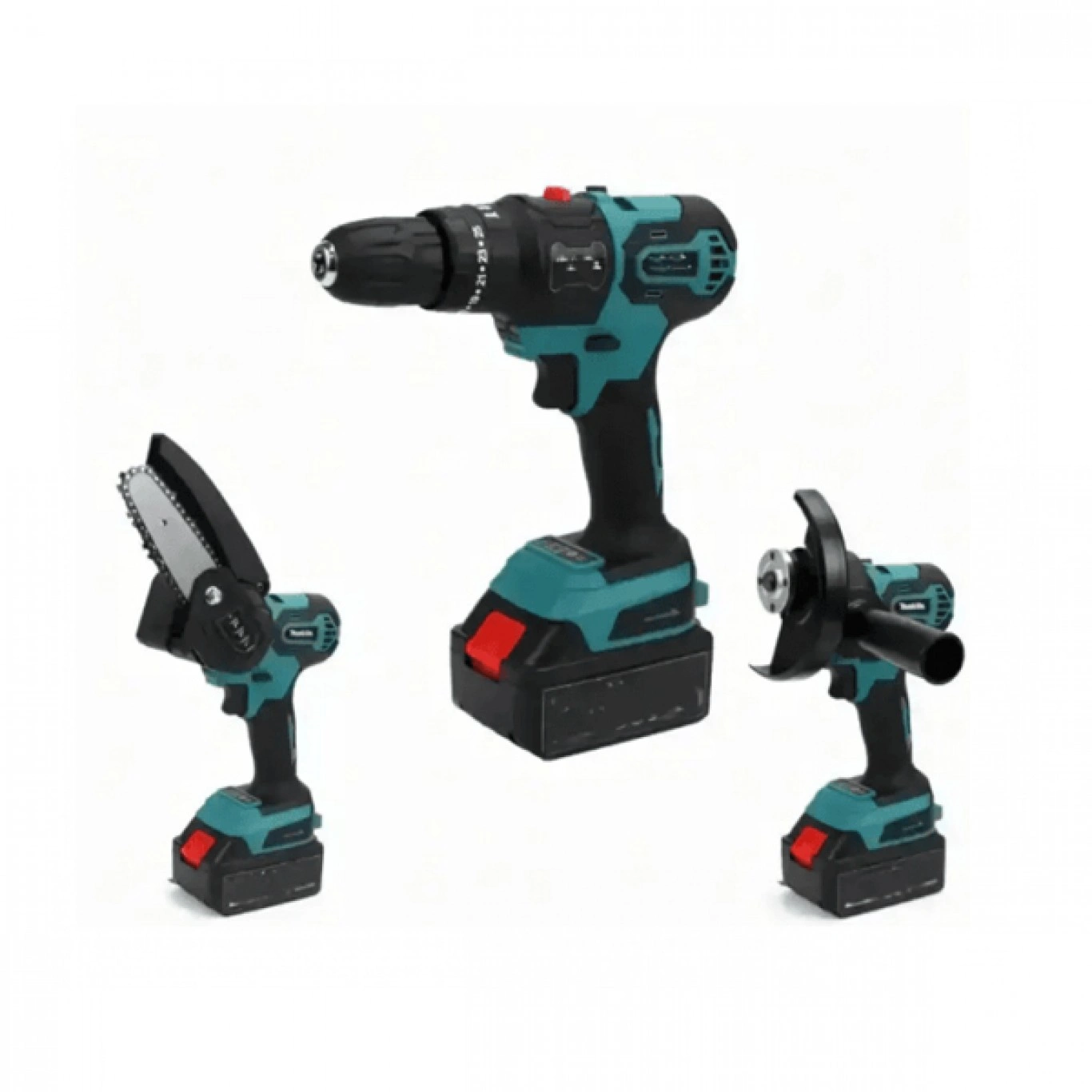 Σετ Δραπανοκατσάβιδο & Κατσαβίδι & Αλυσοπρίονο & Μπουλονόκλειδο & Φυσητήρας με Μπαταρίες και Θήκη Bisutime Σετ Δραπανοκατσάβιδο & Κατσαβίδι & Αλυσοπρίονο & Μπουλονόκλειδο & Φυσητήρας με Μπαταρίες και Θήκη Bisutime