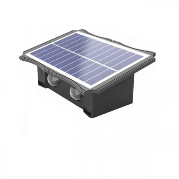 10x15x6,2cm Ηλιακό Φωτιστικό 5W με 2 Λάμπες & RGB Φωτισμό 3000K IP54