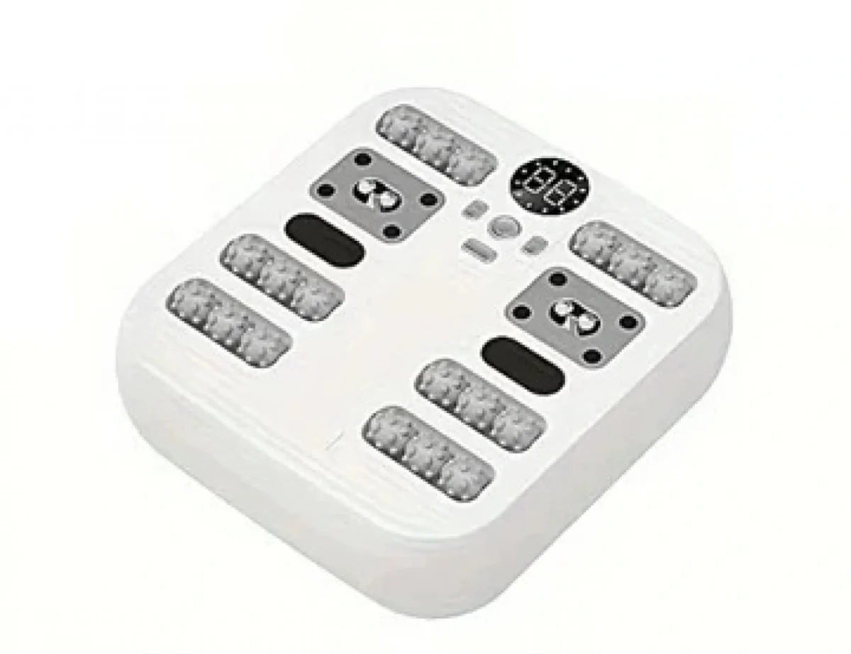 Θερμαινόμενο Roller Μασάζ για τα Πόδια με Δόνηση Λευκό