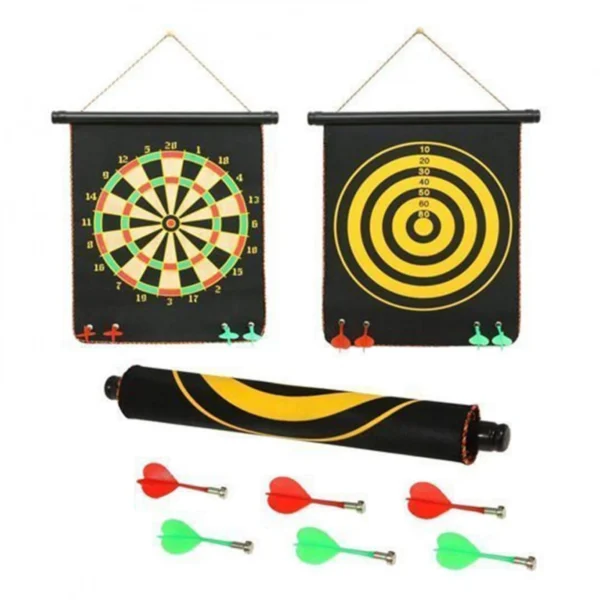 45x36.5εκ. Μαγνητικός Στόχος Διπλής Όψης με 6 Βελάκια