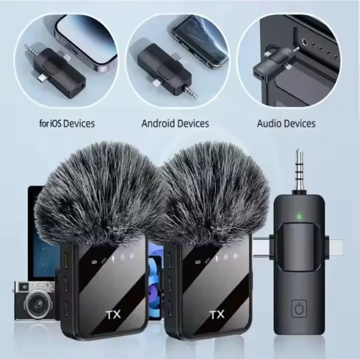 Σετ Ασύρματα Μικρόφωνα Πέτου με Υψηλή Ποιότητα Ήχου TX