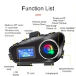 Σύστημα Μονής Ενδοεπικοινωνίας Bluetooth για Κράνος Μηχανής Q58-Max