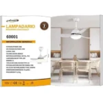 42″ Ανεμιστήρας Οροφής Λευκός LED 69W, DC Μοτέρ & Dimmer UNIVERSO