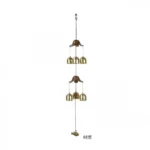 45cmΜελωδός - Κινέζικο Μεταλλικό Κουδούνι Αέρα με Κρεμαστές Καμπάνες στο Τελείωμα - Feng Shui Wind Bell