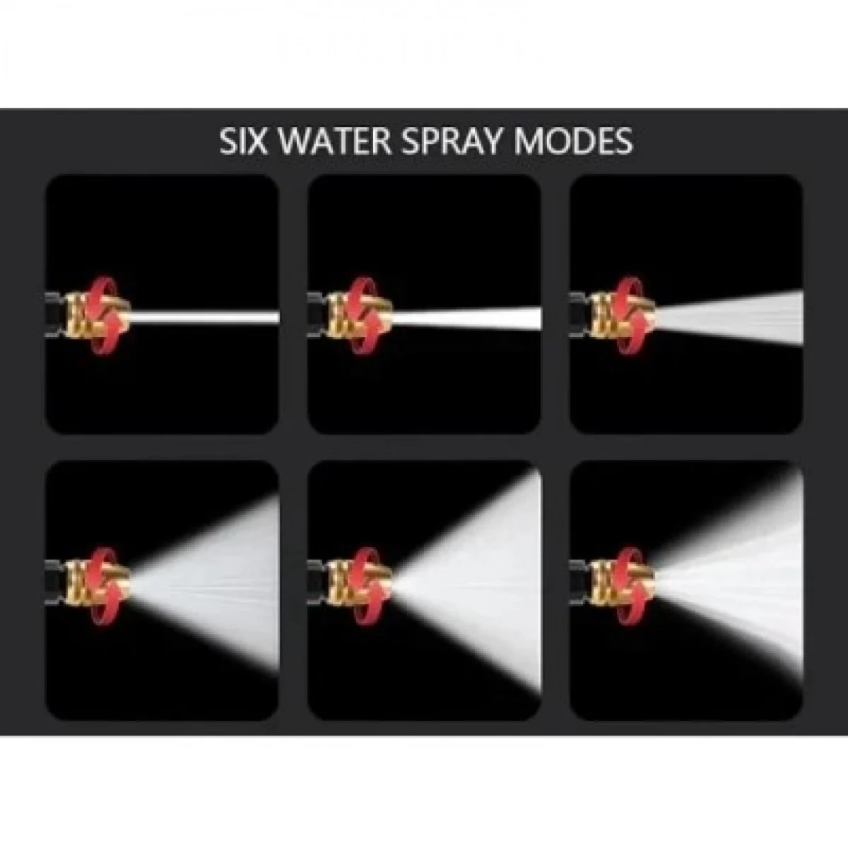 Σετ Πλυστικού Ποτίσματος με Ακροφύσιο και Ταχυσύνδεσμους 1/4″ Μαύρο/Πορτοκαλί