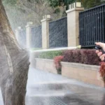 Σετ Πλυστικού Ποτίσματος με Ακροφύσιο και Ταχυσύνδεσμους 1/4″ Μαύρο/Πορτοκαλί