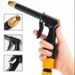 Σετ Πλυστικού Ποτίσματος με Ακροφύσιο και Ταχυσύνδεσμους 1/4″ Μαύρο/Πορτοκαλί