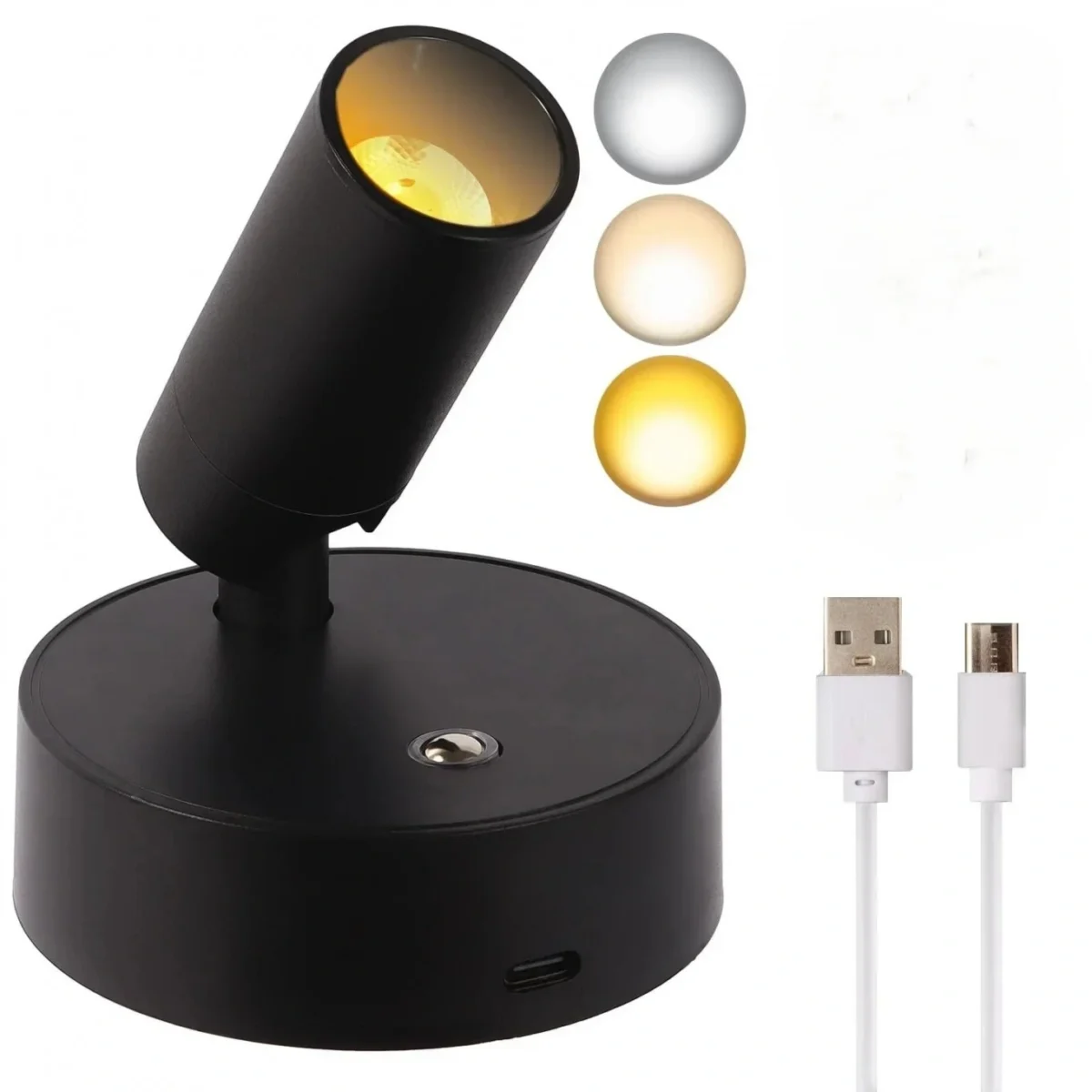 Μαγνητικό Επαναφορτιζόμενο LED Σποτ με Βάση – Λευκό GT-276