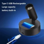 Μαγνητικό Επαναφορτιζόμενο LED Σποτ με Βάση – Λευκό GT-276